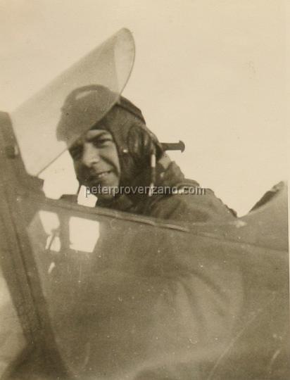 Peter Provenzano Photo Album Image_copy_036.jpg - Yack Meyers in the rear cockpit of a Miles Master Mark IA trainer for navigation and instrument training.  RAF Station Tern Hill, fall of 1940.